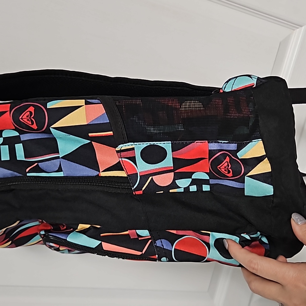 Roxy Multi Colored Laptop Backpack With Tons Of S… - image 2